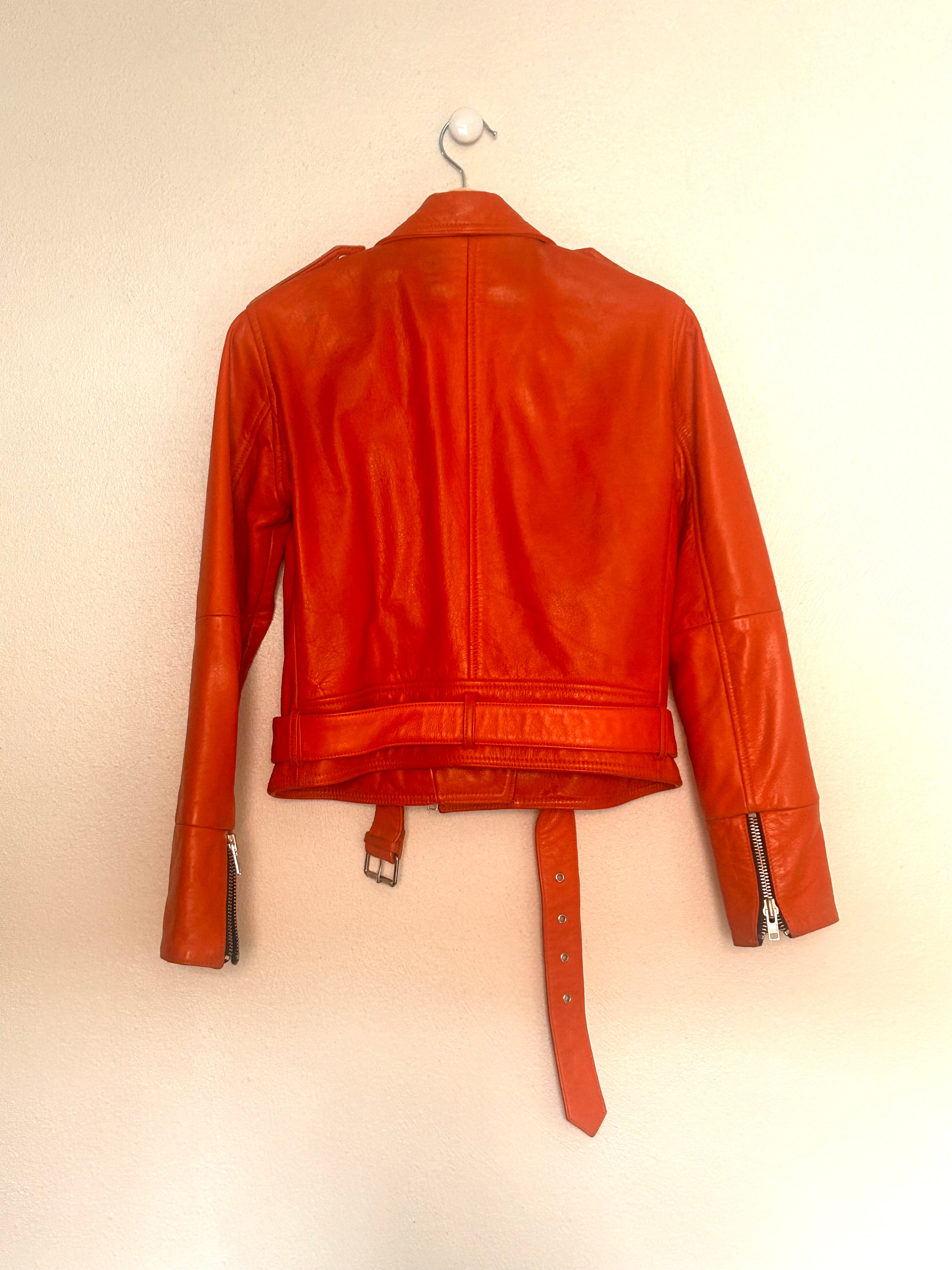 Mads Nørgaard biker jakke orange