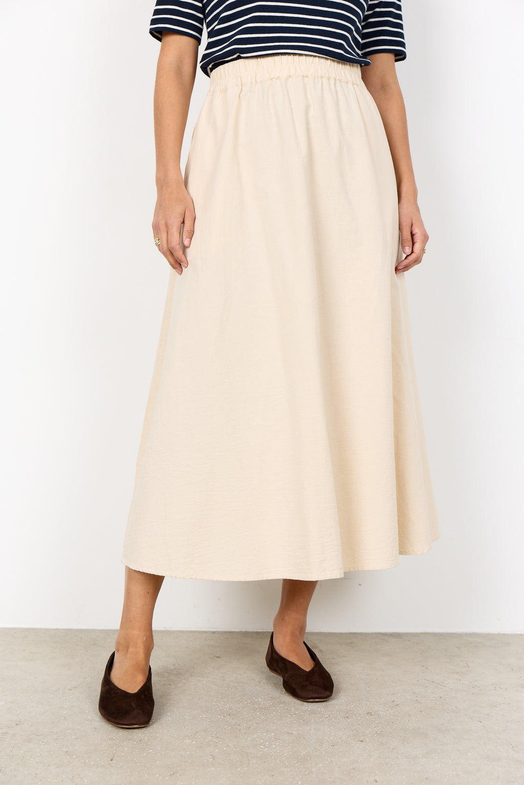 Soyaconcept - nederdel med lommer, beige