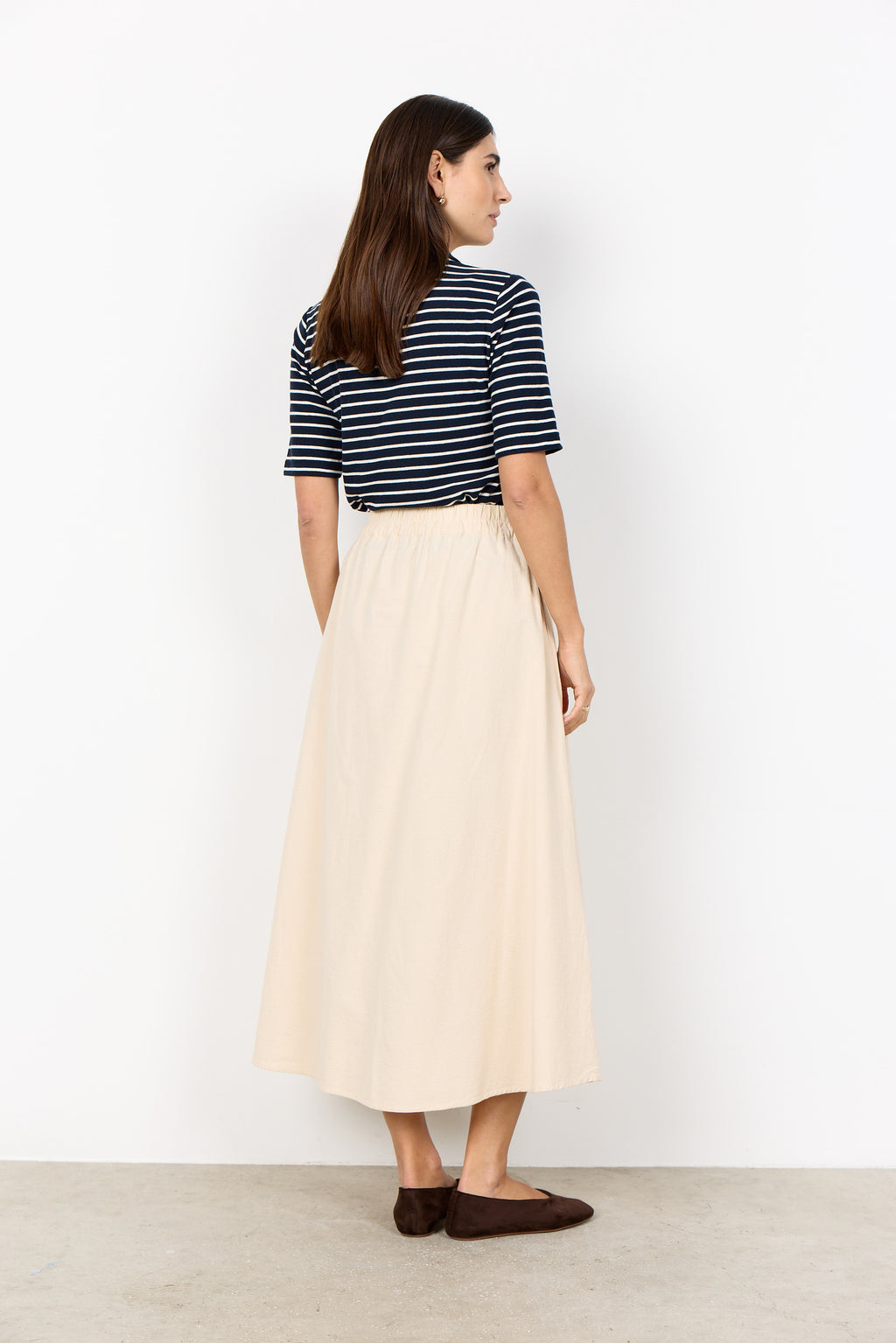 Soyaconcept - nederdel med lommer, beige