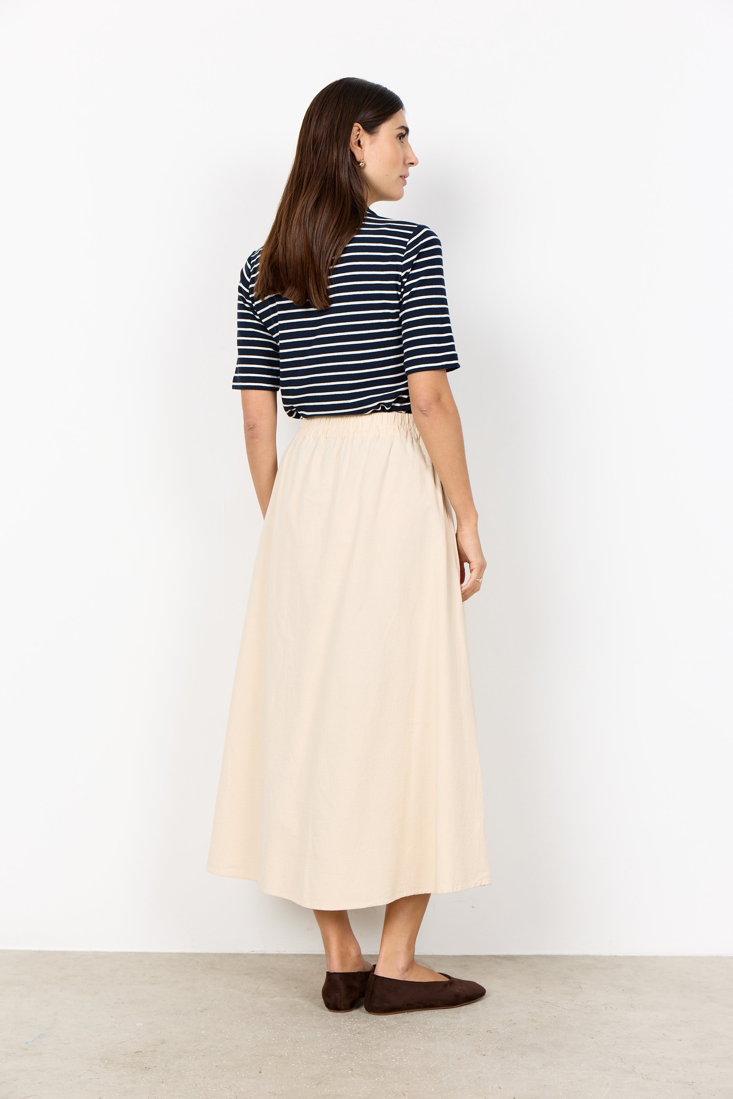 Soyaconcept - nederdel med lommer, beige