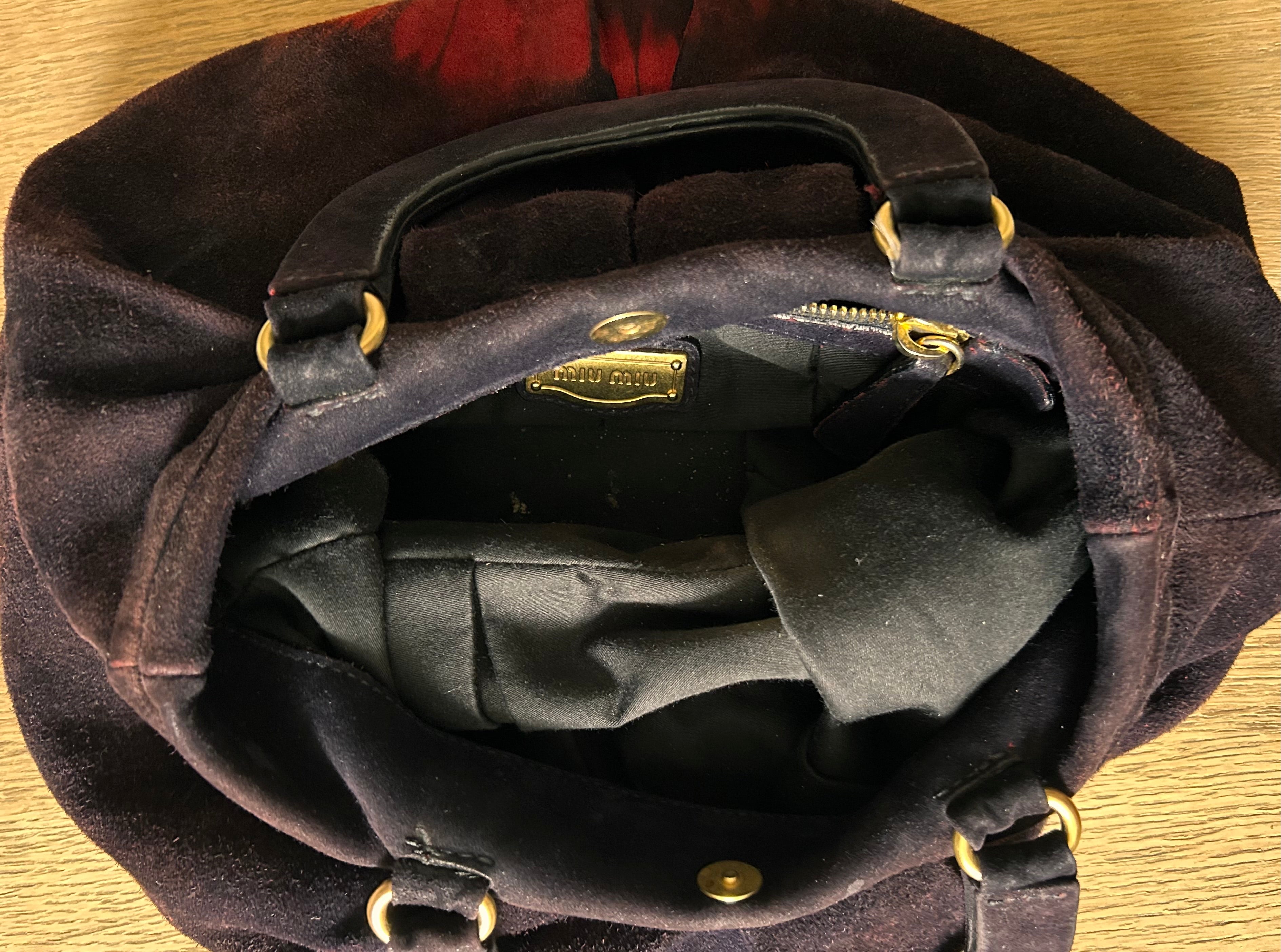 MIU MIU suede taske fra 00’erne