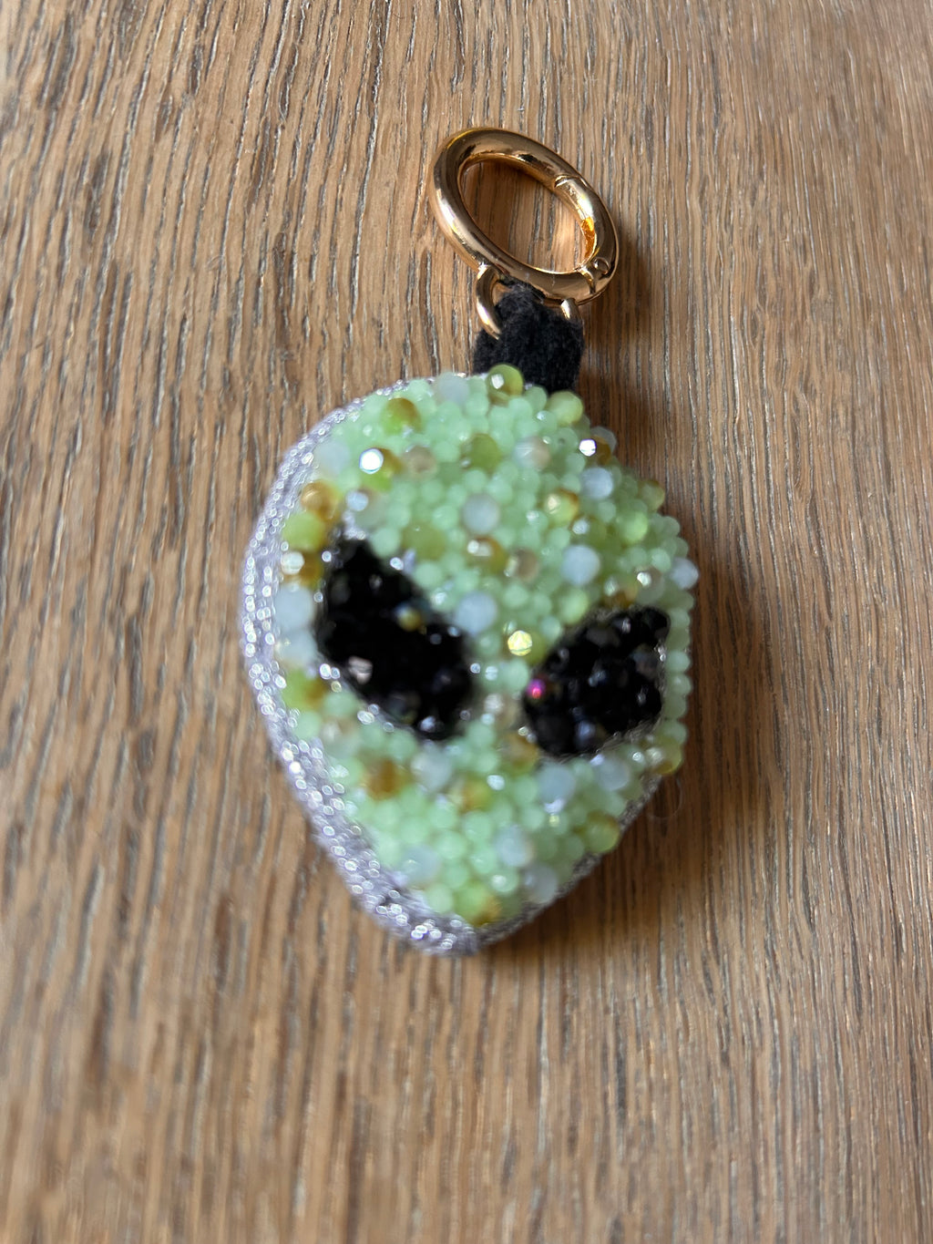Moonchild Copenhagen nøglering, grøn alien, 6 cm
