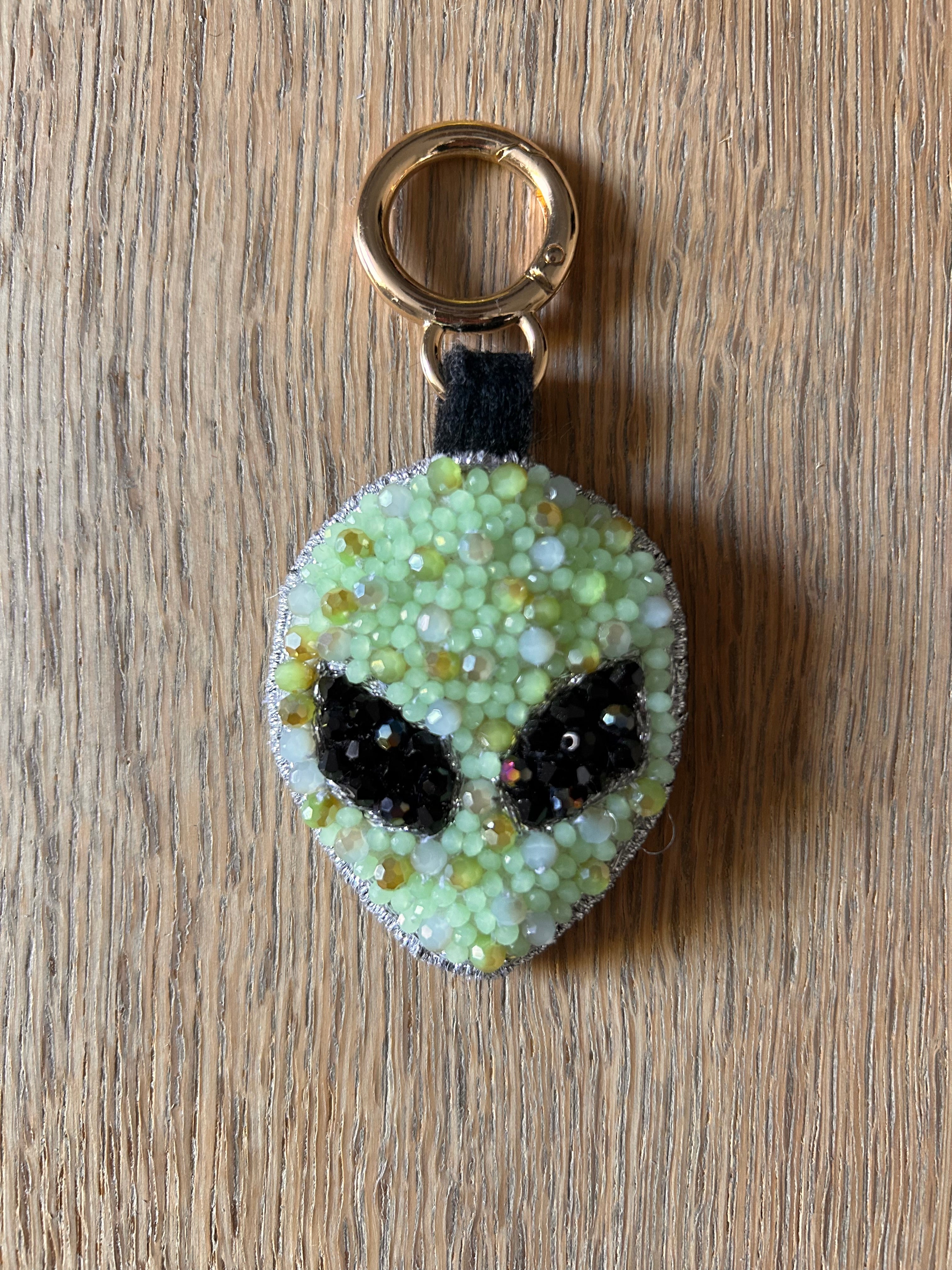 Moonchild Copenhagen nøglering, grøn alien, 6 cm