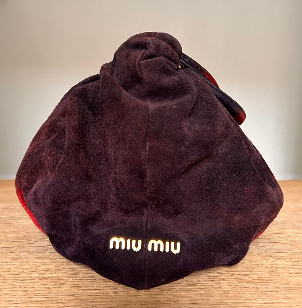 MIU MIU suede taske fra 00’erne