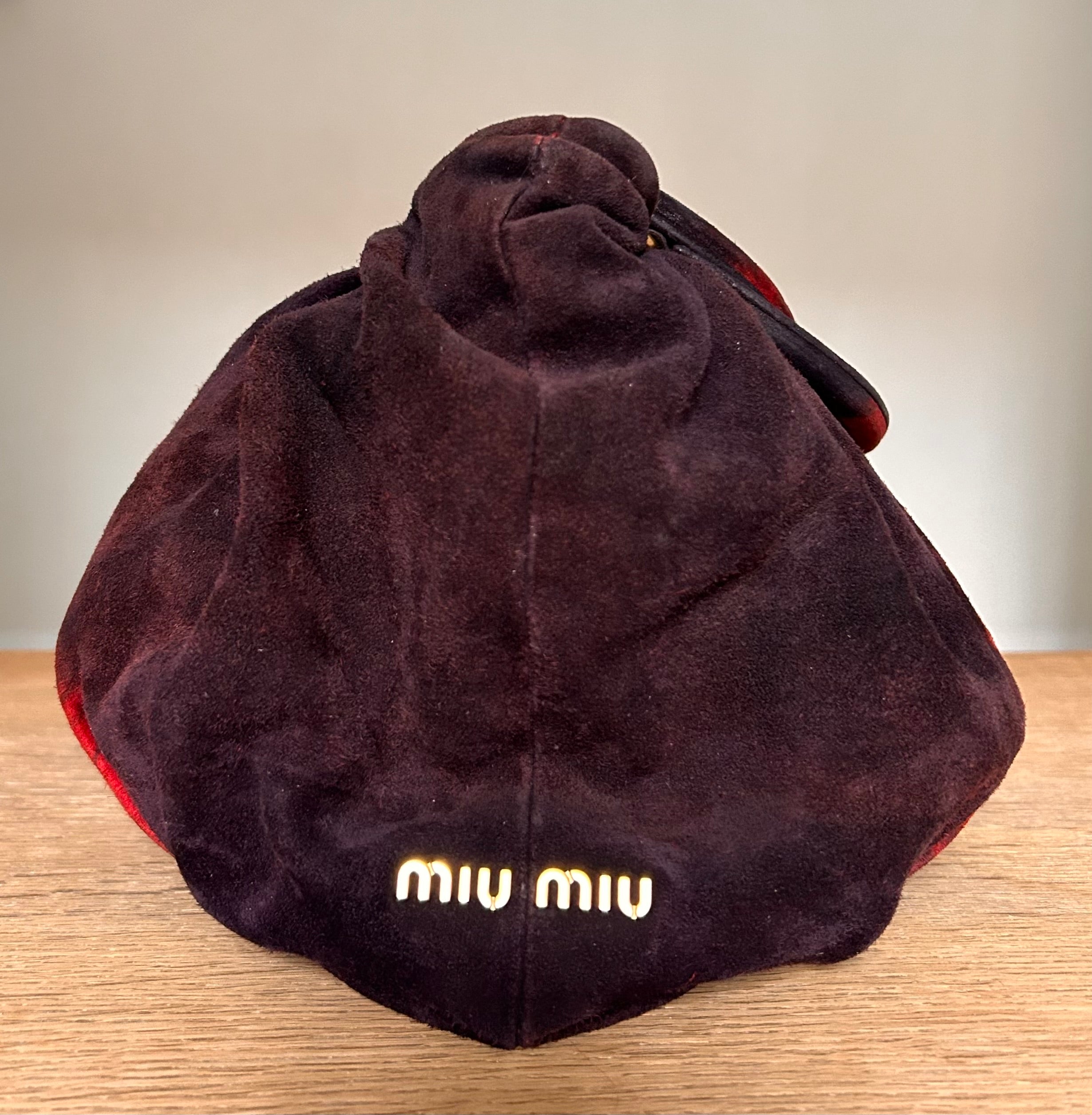 MIU MIU suede taske fra 00’erne
