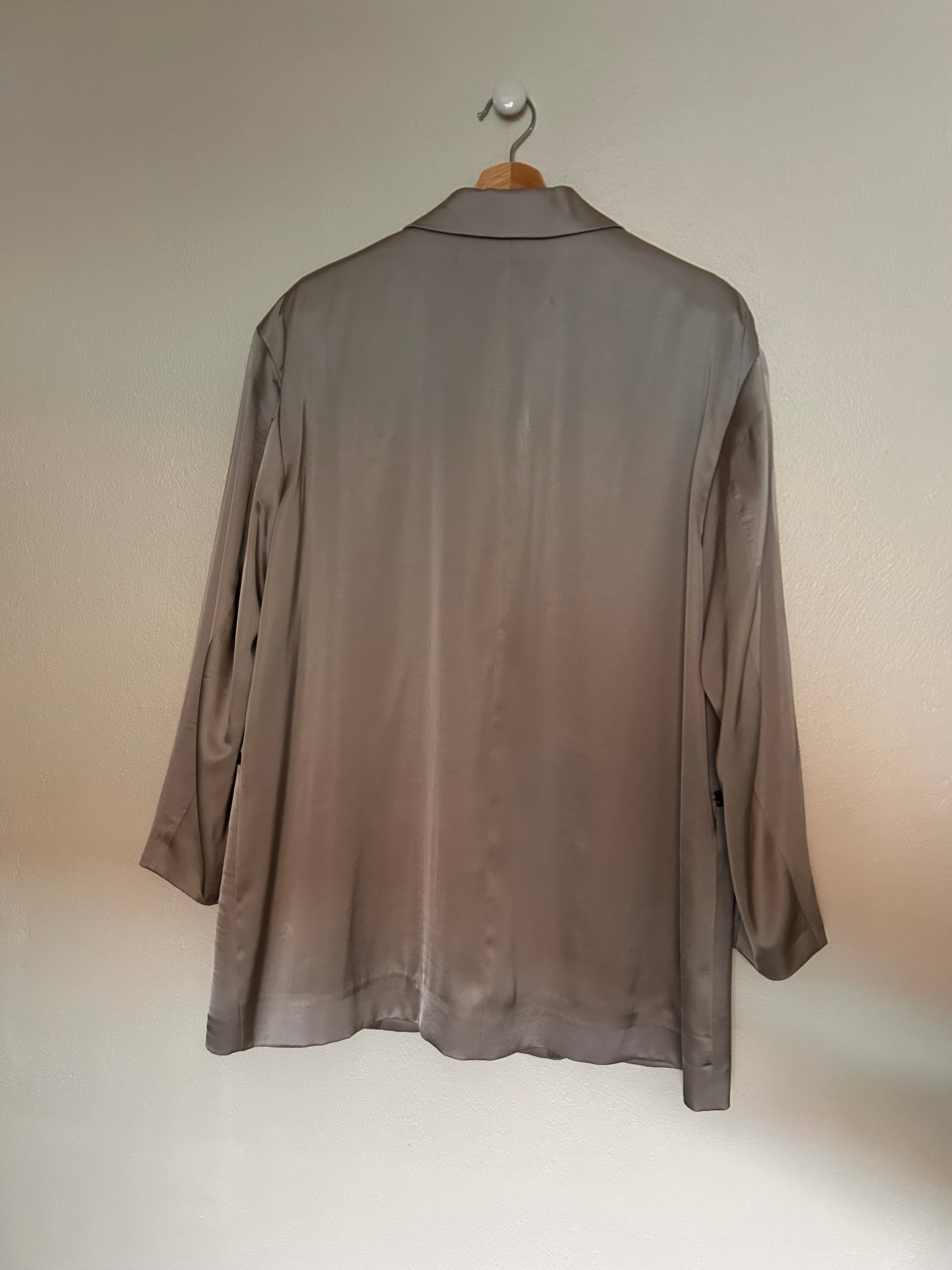 H&M satin blazer loose fit