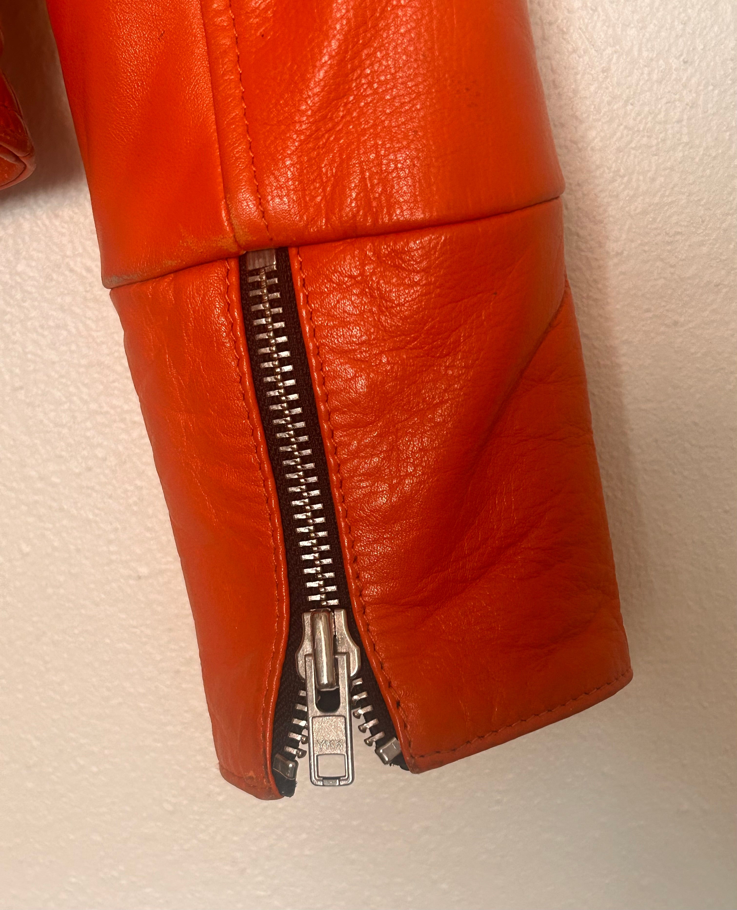 Mads Nørgaard biker jakke orange