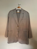 H&M satin blazer loose fit